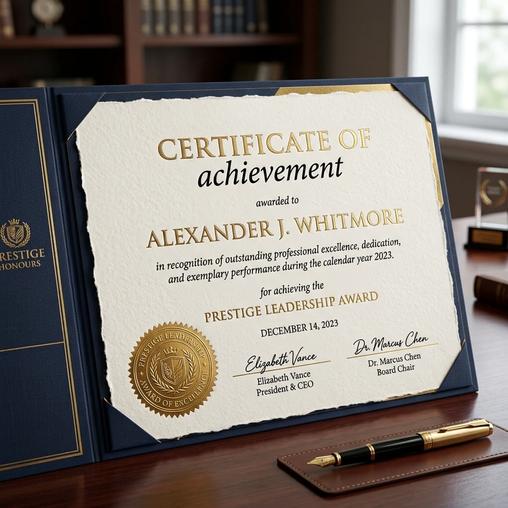 Certificates & Award Documents