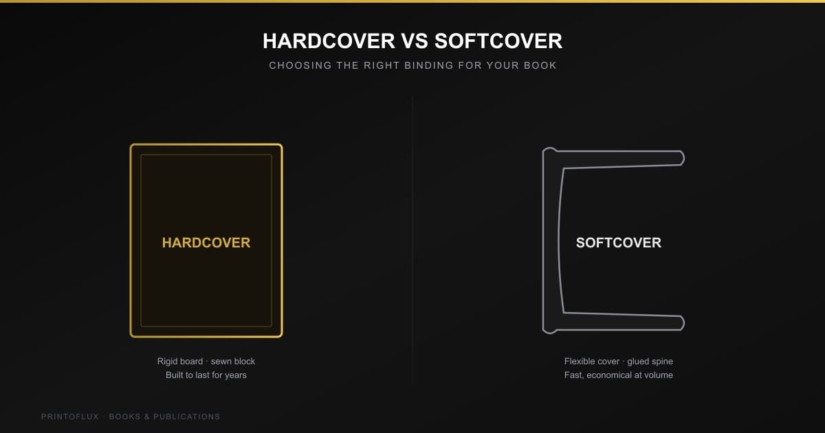 Hardcover vs Softcover Books: Choosing the Right Binding for Your Project