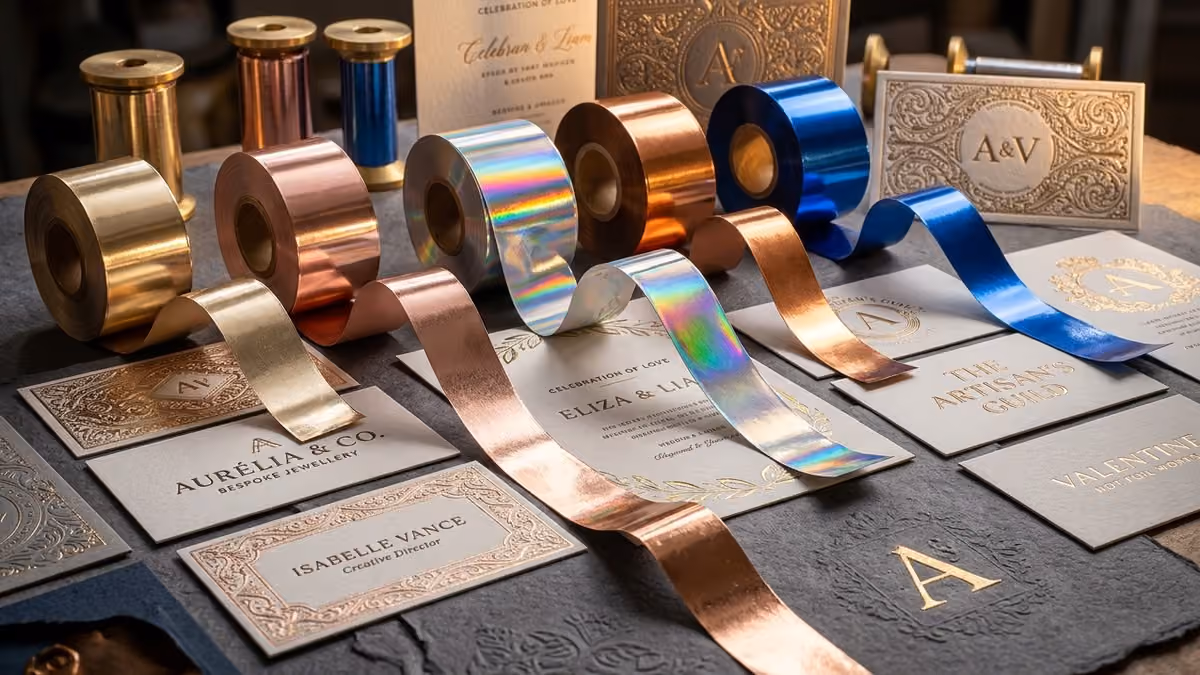 The Ultimate Guide to Hot Foil Stamping: Gold, Rose Gold, Holographic & Metallic Finishes
