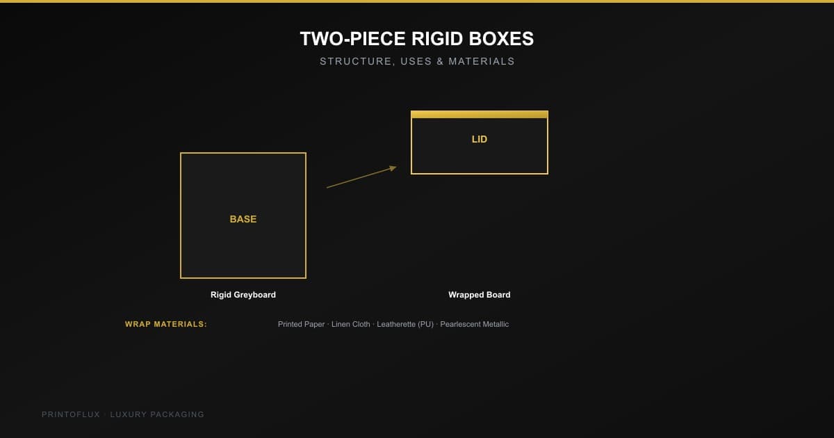 Two-Piece Rigid Boxes: Structure, Uses, and Materials