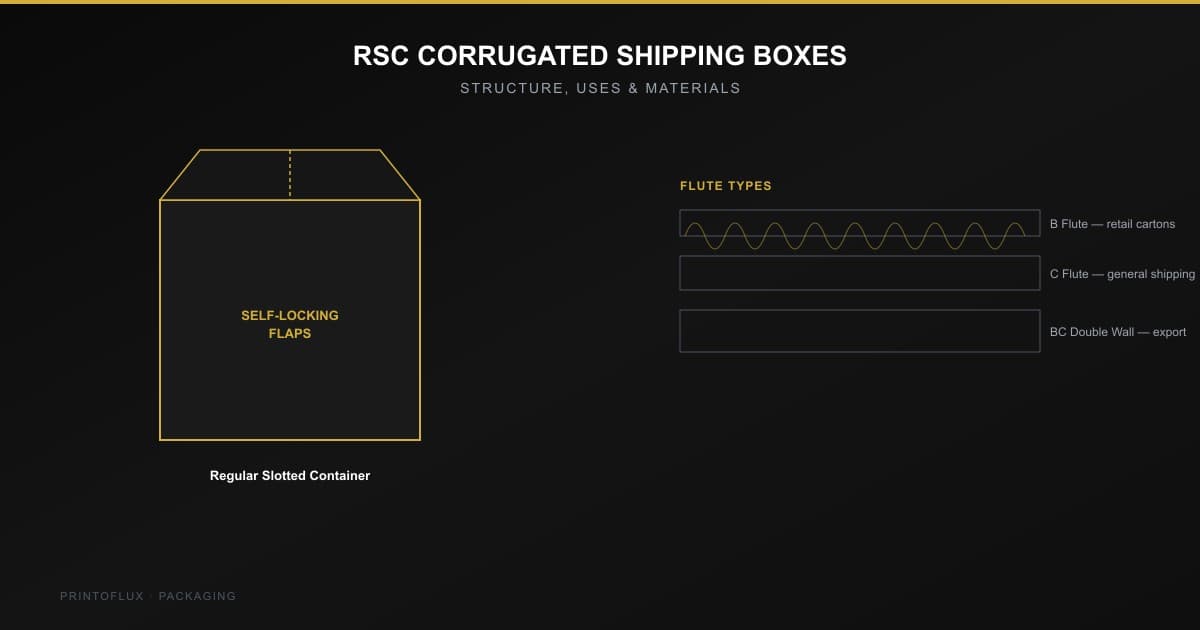 RSC Corrugated Shipping Boxes: Structure, Uses, and Materials