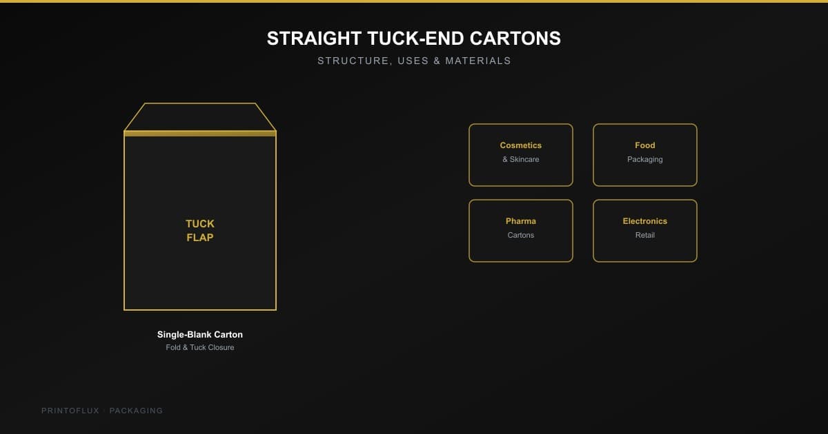 Straight Tuck-End Cartons: Structure, Uses, and Materials