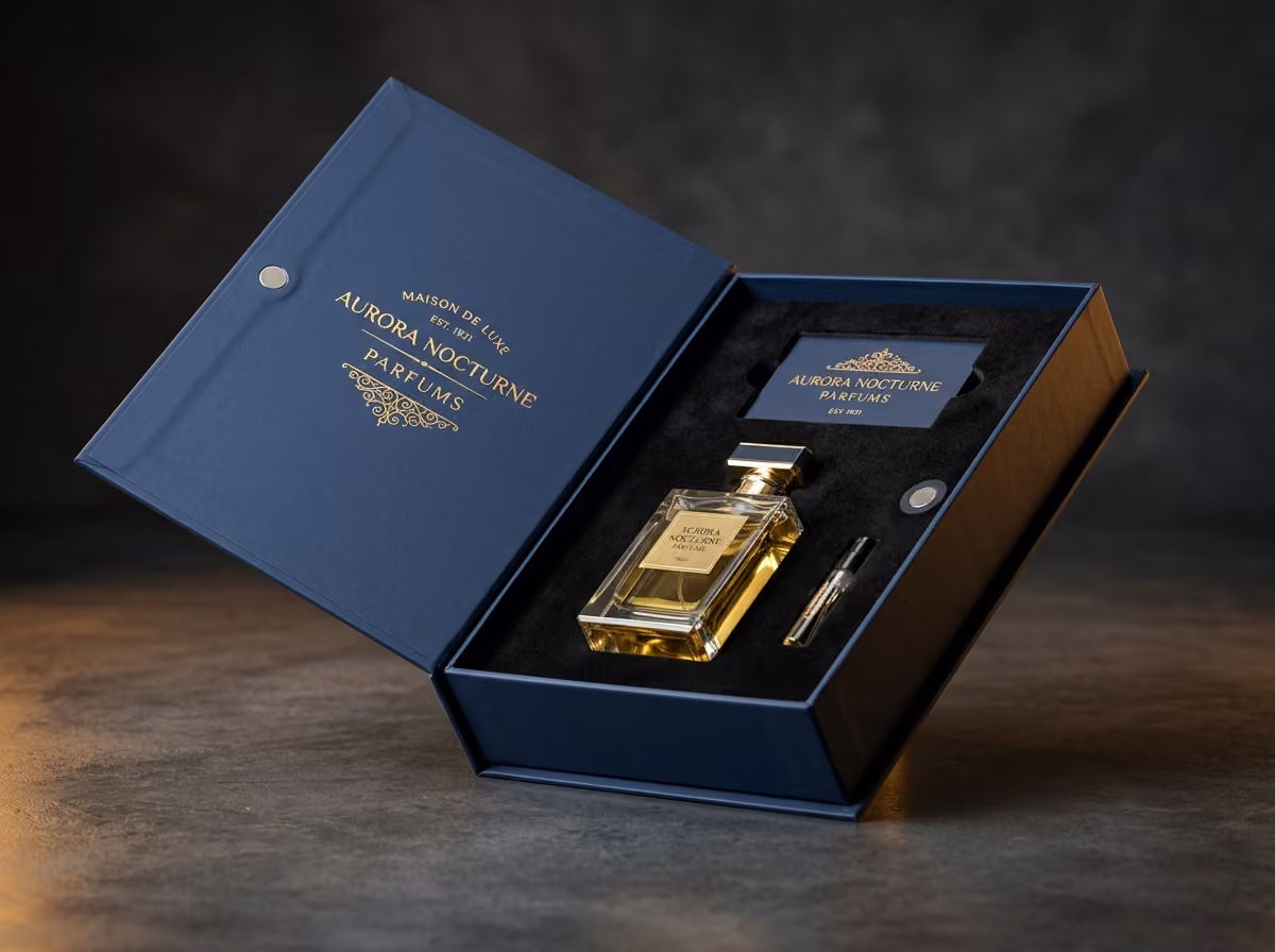 Ultra-luxury open 3D Book-Style Magnetic Rigid Box with velvet foam insert